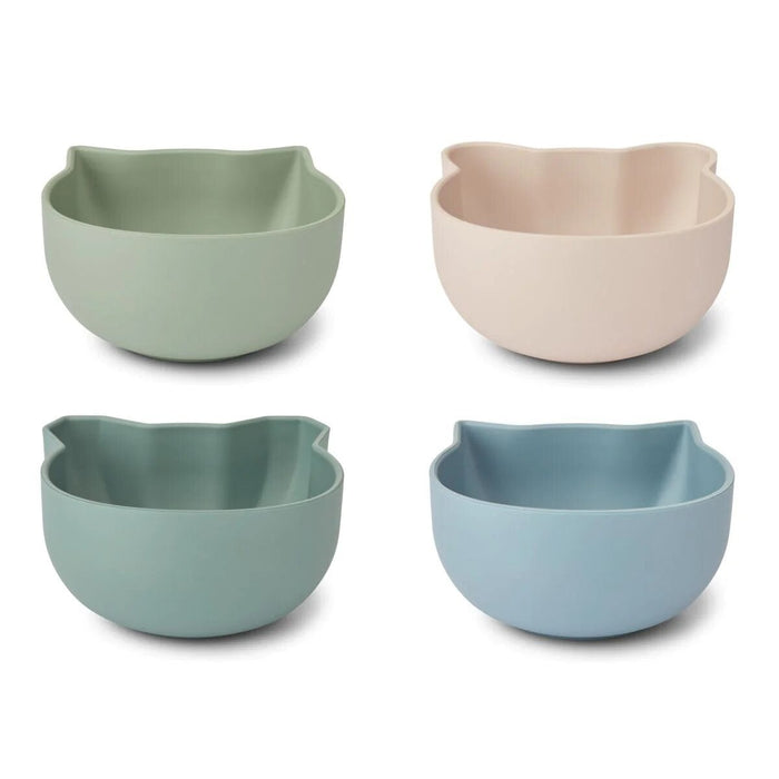 Filiz snack bowl 4-Pack Classic / Dusty mint multi mix - pilzessono.shop - zauberhafte Kinderdinge