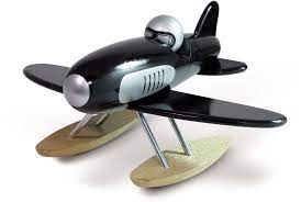 Flugzeug schwarz - pilzessono.shop - zauberhafte Kinderdinge