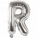 Folienballon silber Buchstabe - pilzessono.shop - zauberhafte Kinderdinge