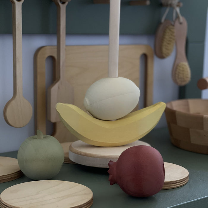 ♡ Früchte Stapelspiel | Multicolor | von MinMin Copenhagen - pilzessono.shop - zauberhafte Kinderdinge