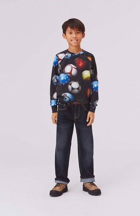 ⋙ Fußball Sweater "Romeo World Football" von Molo ♡ - pilzessono.shop - zauberhafte Kinderdinge