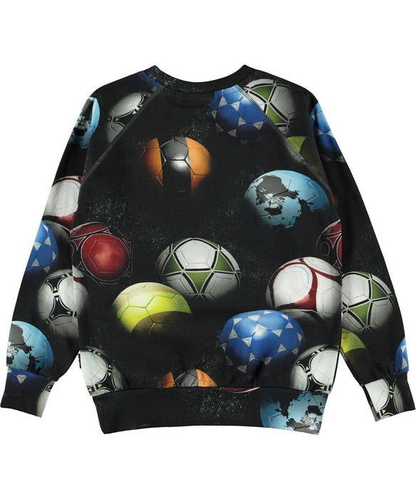 ⋙ Fußball Sweater "Romeo World Football" von Molo ♡ - pilzessono.shop - zauberhafte Kinderdinge