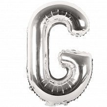 G Folienballon silber Buchstabe - pilzessono.shop - zauberhafte Kinderdinge