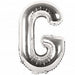 G Folienballon silber Buchstabe - pilzessono.shop - zauberhafte Kinderdinge