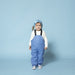 gefütterte Latzhose PRINCE OF FOXES in blau von GOSOAKY ♥ - pilzessono.shop - zauberhafte Kinderdinge