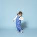 gefütterte Latzhose PRINCE OF FOXES in blau von GOSOAKY ♥ - pilzessono.shop - zauberhafte Kinderdinge