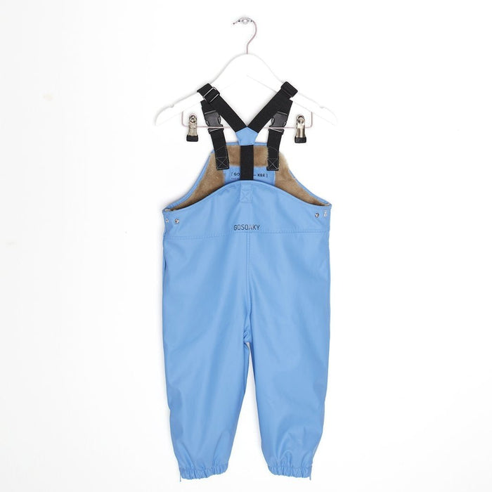 gefütterte Latzhose PRINCE OF FOXES in blau von GOSOAKY ♥ - pilzessono.shop - zauberhafte Kinderdinge