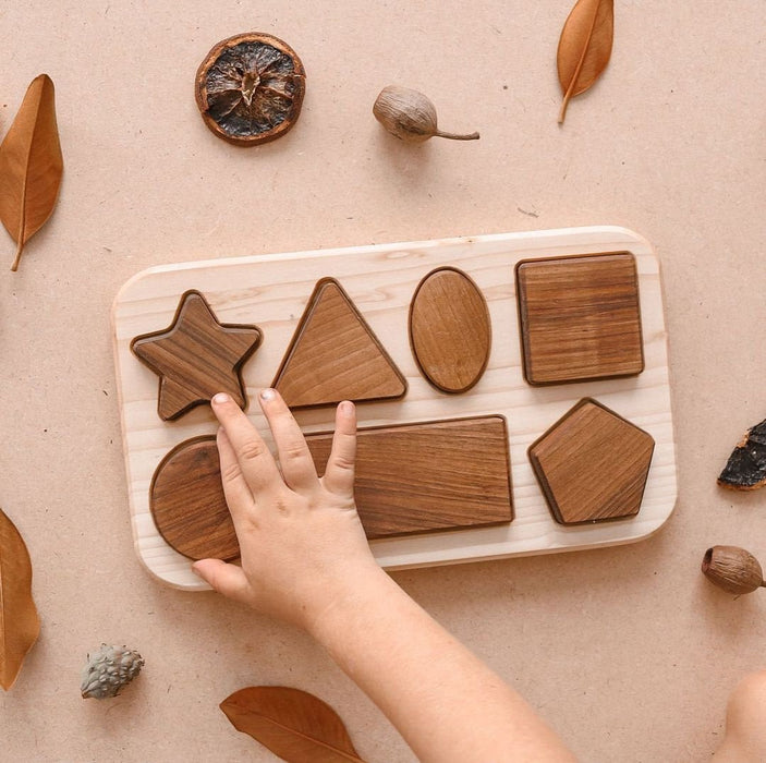 Geometric Shapes Puzzle - pilzessono.shop - zauberhafte Kinderdinge