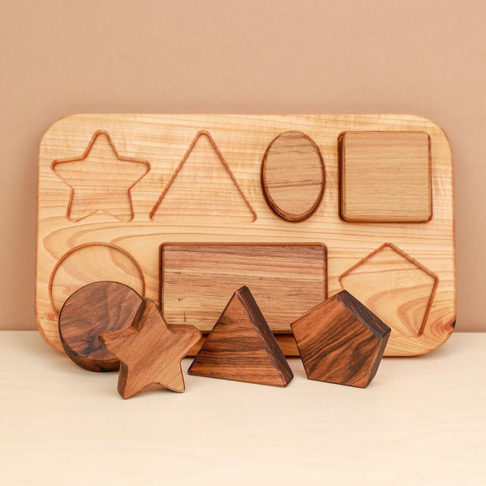 Geometric Shapes Puzzle - pilzessono.shop - zauberhafte Kinderdinge