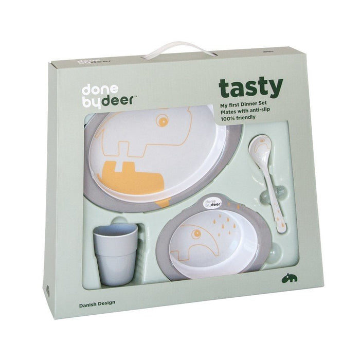 Geschirrset | grau von Done by Deer ♡ - pilzessono.shop - zauberhafte Kinderdinge