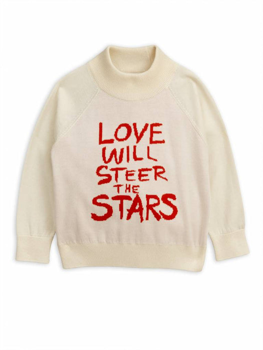 Gestrickter Pullover Love von Mini Rodini - pilzessono.shop - zauberhafte Kinderdinge