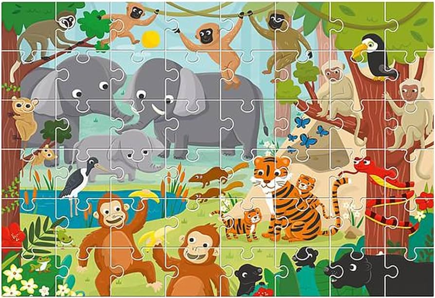 Giant Jungle Puzzle | Dschungel von Ludattica - pilzessono.shop - zauberhafte Kinderdinge