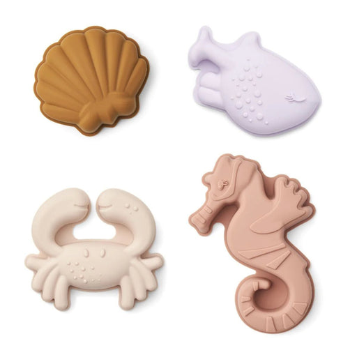Gill sand moulds 4-pack Sea creature / Sandy - pilzessono.shop - zauberhafte Kinderdinge