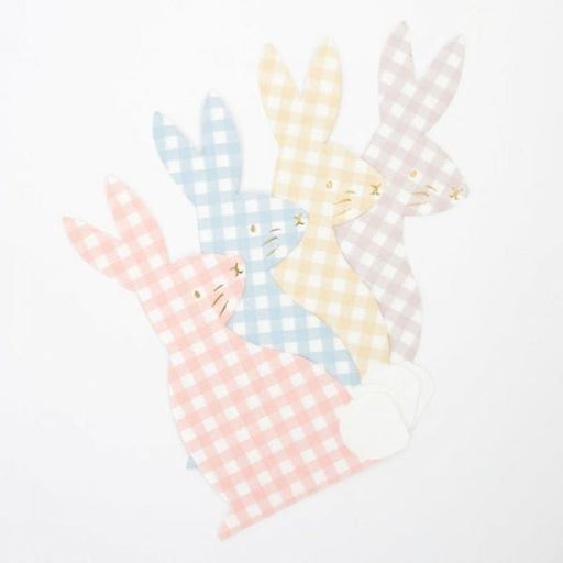 Gingham Bunny Napkins von Meri Meri ♡ - pilzessono.shop - zauberhafte Kinderdinge