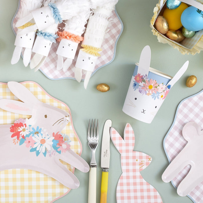 Gingham Bunny Napkins von Meri Meri ♡ - pilzessono.shop - zauberhafte Kinderdinge