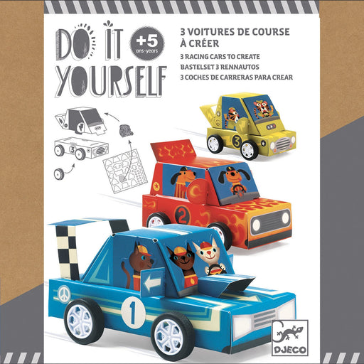 ⋙ Grand Prix | 3 Rennautos DIY von Djeco ♥ - pilzessono.shop - zauberhafte Kinderdinge