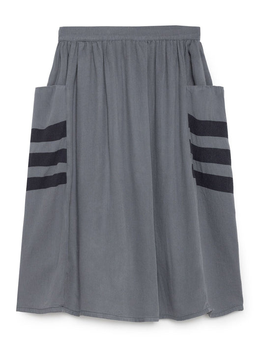 grauer Midi - Rock von Bobo Choses - pilzessono.shop - zauberhafte Kinderdinge