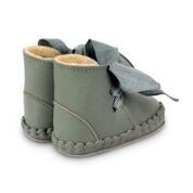 Green Bay Leather + Jade Cotton - pilzessono.shop - zauberhafte Kinderdinge