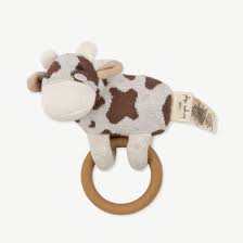 Greifling Muh aus Bio Baumwolle - pilzessono.shop - zauberhafte Kinderdinge