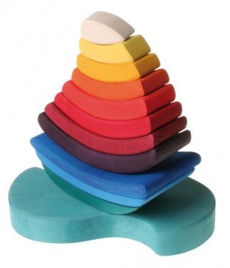 Grimm´s Steckturm Schiff - pilzessono.shop - zauberhafte Kinderdinge