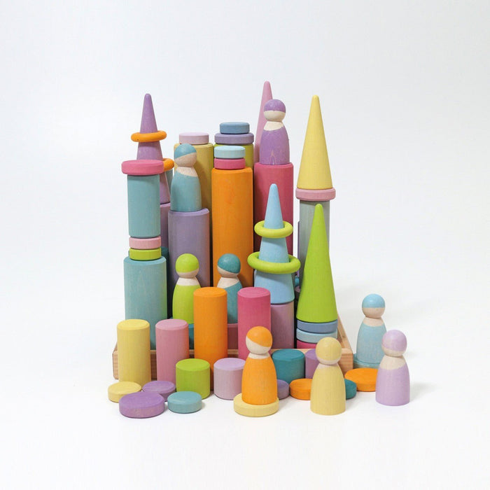 Große Bauwalzen Pastell - pilzessono.shop - zauberhafte Kinderdinge