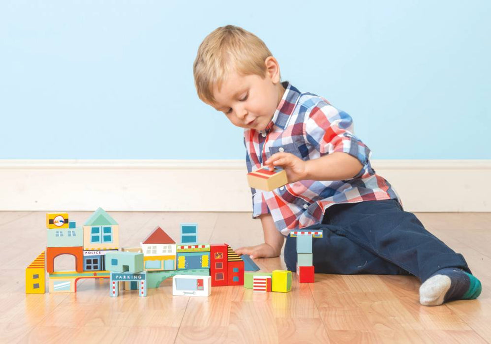 Große Holzstadt - pilzessono.shop - zauberhafte Kinderdinge