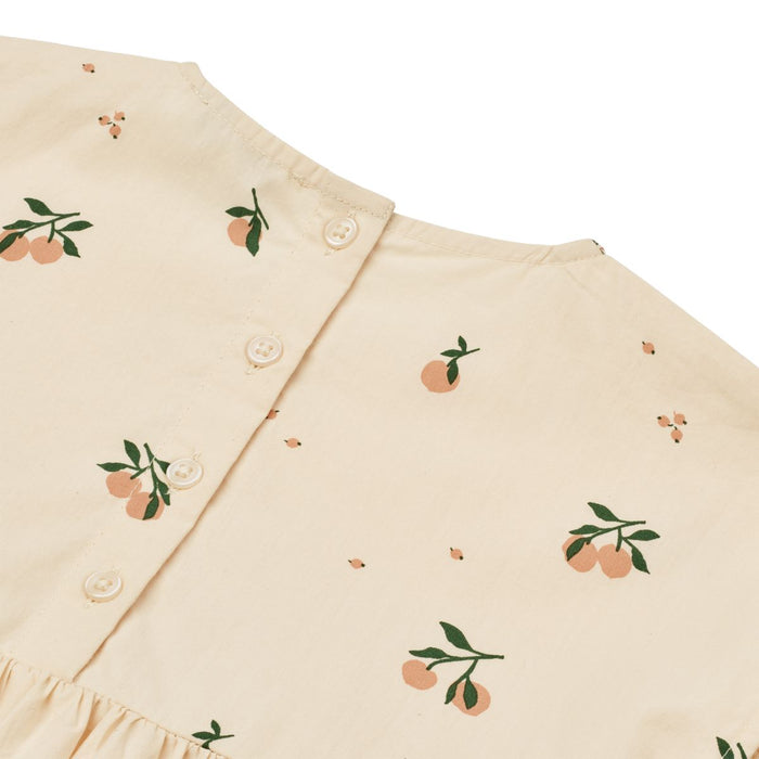 Gudrun Popelinekleid in peach / sea shell von Liewood - pilzessono.shop - zauberhafte Kinderdinge