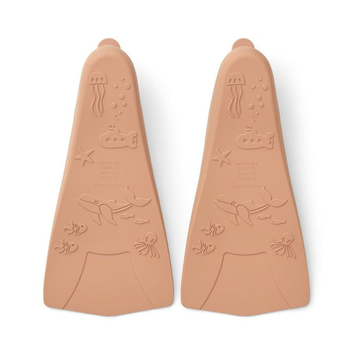 Gustav swim fins Tuscany rose - pilzessono.shop - zauberhafte Kinderdinge