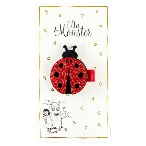 Haarspange Glitter Ladybird - pilzessono.shop - zauberhafte Kinderdinge