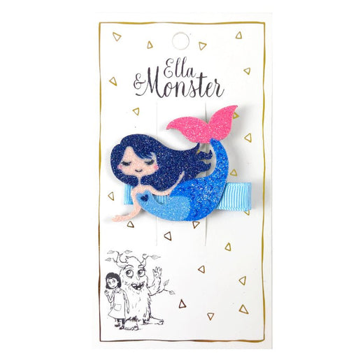 Haarspange Glitter Mermaid - pilzessono.shop - zauberhafte Kinderdinge