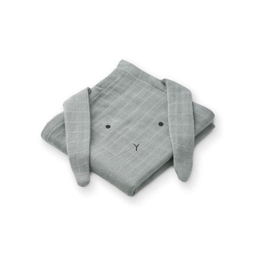 Hannah Musselin-Tücher 2 Pack | rabbit / blue fog von Liewood ♡ - pilzessono.shop - zauberhafte Kinderdinge