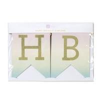 Happy Birthday Girlande von Talking Tables - pilzessono.shop - zauberhafte Kinderdinge