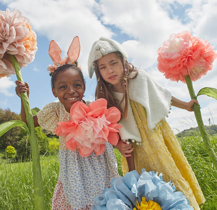 Hasen Haarreif | Verziertes Gingham - Bunny - Stirnband von Meri Meri - pilzessono.shop - zauberhafte Kinderdinge