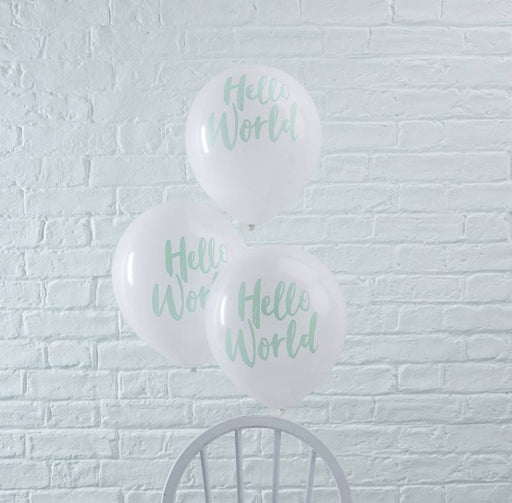 Hello World Ballons - pilzessono.shop - zauberhafte Kinderdinge