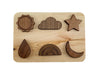 Holzpuzzle Sonne und mehr Formen - pilzessono.shop - zauberhafte Kinderdinge