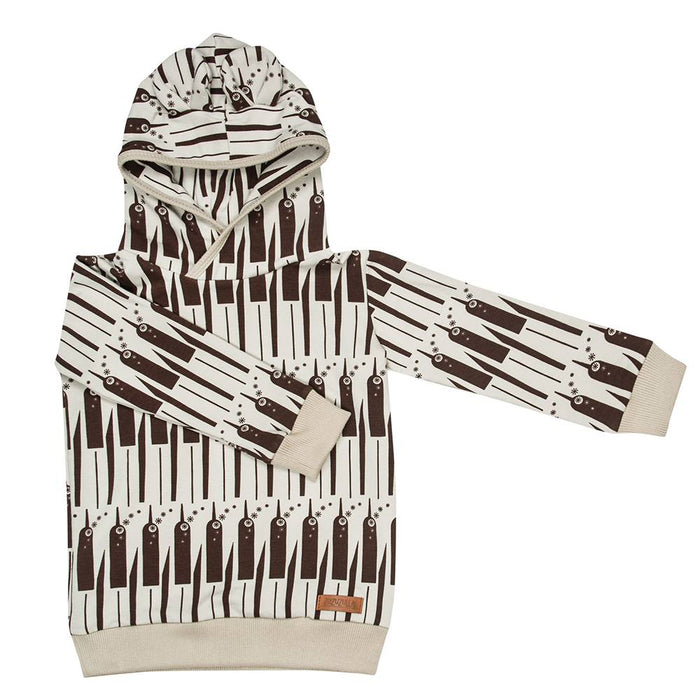 Hoodie beige in Oeko Tex - pilzessono.shop - zauberhafte Kinderdinge