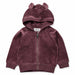 Hoodie in velours in purple von Molo bei Pilzessin - pilzessono.shop - zauberhafte Kinderdinge