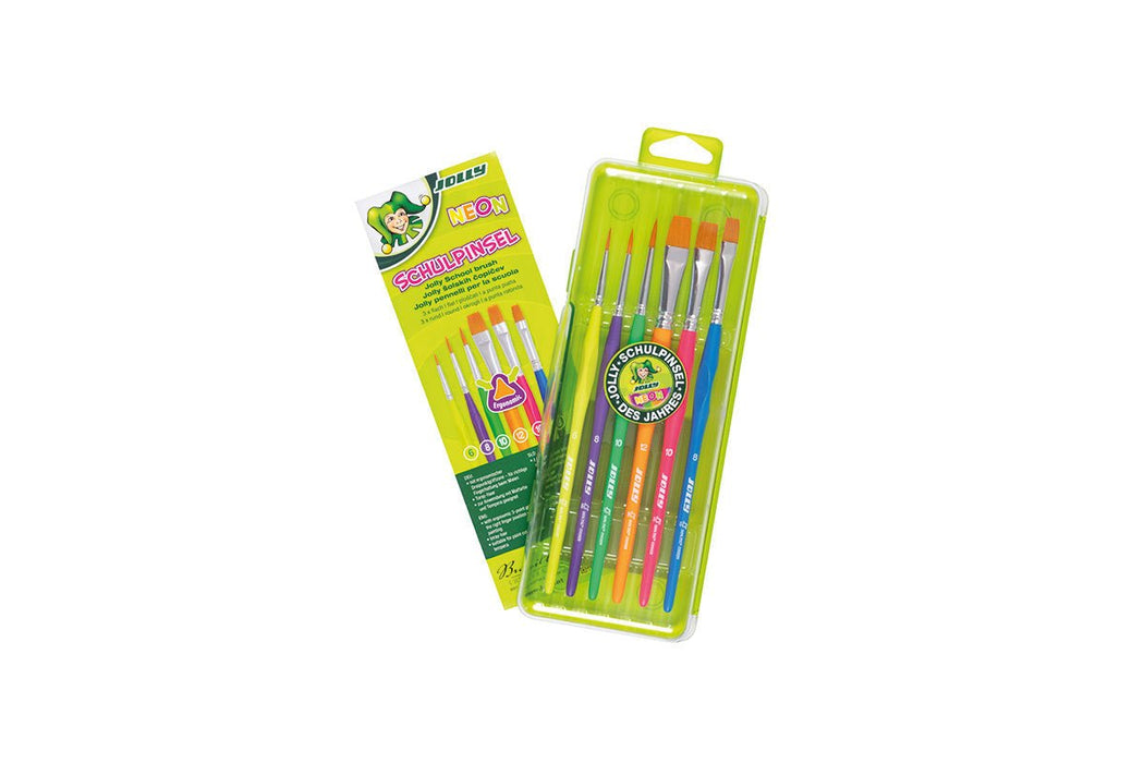 J6er-Set Neon Pinselset - pilzessono.shop - zauberhafte Kinderdinge