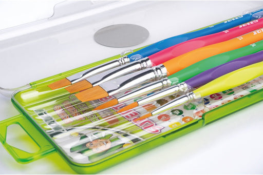 J6er-Set Neon Pinselset - pilzessono.shop - zauberhafte Kinderdinge