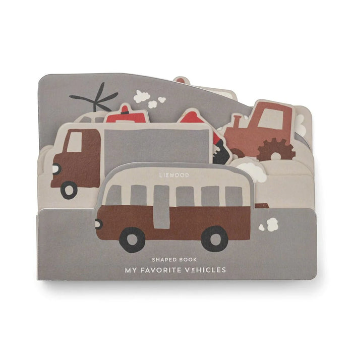 Jade special Baby Buch in vehicles / dove blue - pilzessono.shop - zauberhafte Kinderdinge