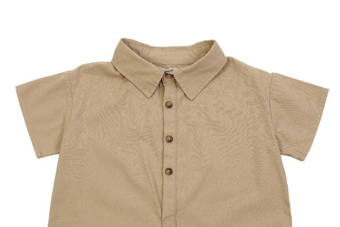 ⋙ Jumpsuit "Aspen" in khaki von Donsje ♡ - pilzessono.shop - zauberhafte Kinderdinge