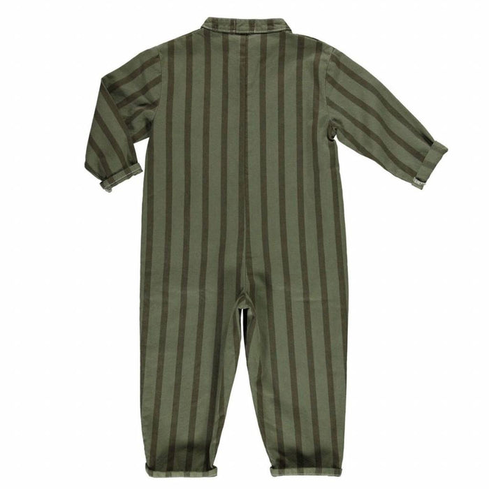 Jumpsuit khaki stripes serge von Piupiuchick bei Pilzessin - pilzessono.shop - zauberhafte Kinderdinge