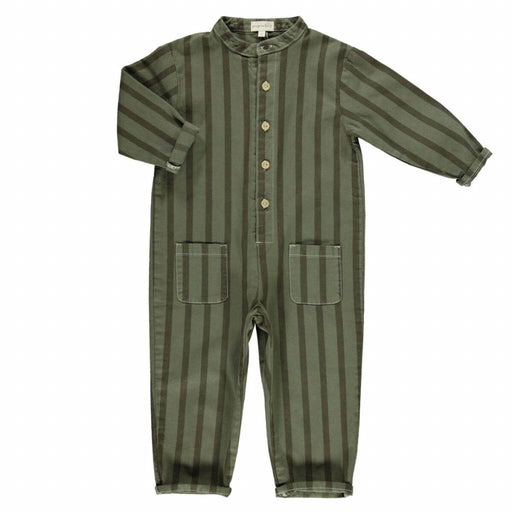 Jumpsuit khaki stripes serge von Piupiuchick bei Pilzessin - pilzessono.shop - zauberhafte Kinderdinge