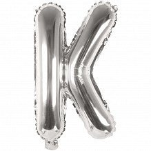 K Folienballon silber Buchstabe - pilzessono.shop - zauberhafte Kinderdinge