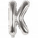 K Folienballon silber Buchstabe - pilzessono.shop - zauberhafte Kinderdinge