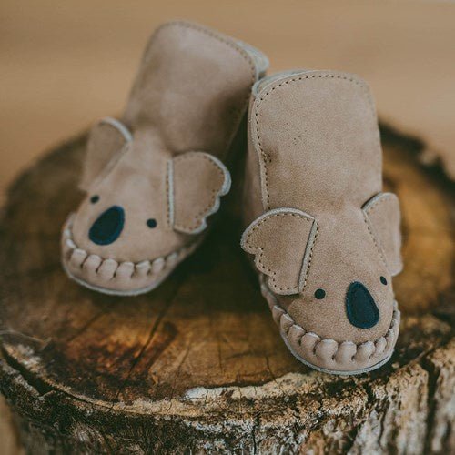 ⋙ Kapi Koalaschuhe aus Leder von Donsje ♡ - pilzessono.shop - zauberhafte Kinderdinge