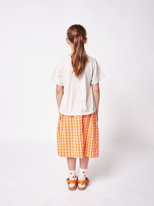 ⋙ karierter Midi Rock "Vichy buttoned woven" von Bobo Choses ♡ - pilzessono.shop - zauberhafte Kinderdinge