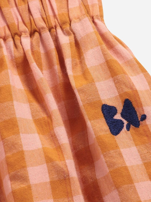 ⋙ karierter Midi Rock "Vichy buttoned woven" von Bobo Choses ♡ - pilzessono.shop - zauberhafte Kinderdinge