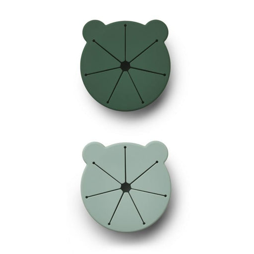Kelly Snack cup green - 2 pack von Liewood ♡ - pilzessono.shop - zauberhafte Kinderdinge