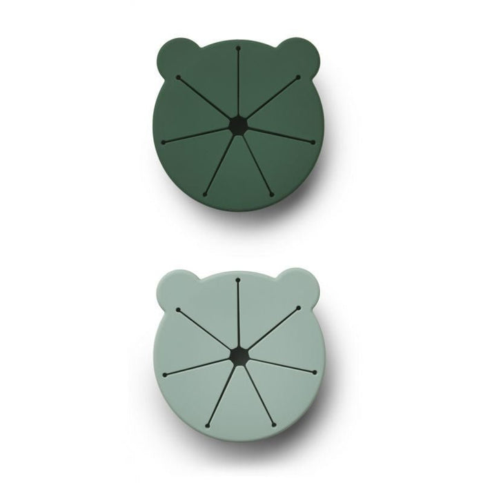 Kelly Snack cup green - 2 pack von Liewood ♡ - pilzessono.shop - zauberhafte Kinderdinge